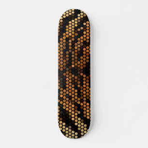 Skateboard Tiger Color Pattern Cute