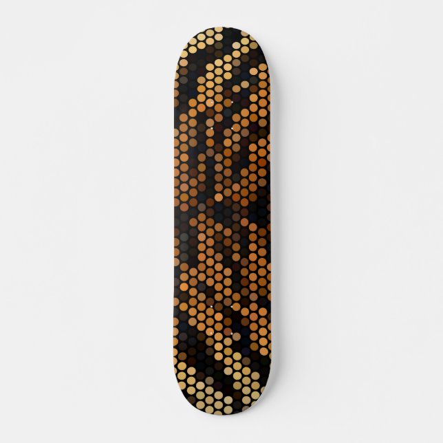 Skateboard Tiger Color Pattern Cute   (Devant)
