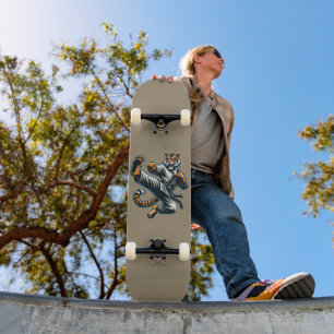 Skateboard Tiger des Arts Martiaux