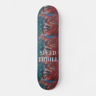 SKATEBOARD TIGER SKATE BOARD DESIGN PAR PAULA REILLY