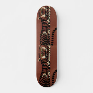Skateboard Tigre - Antiquaire, Illustration de livre coloré