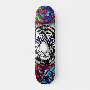 Skateboard Tigre coloré - Tigre psychédélique