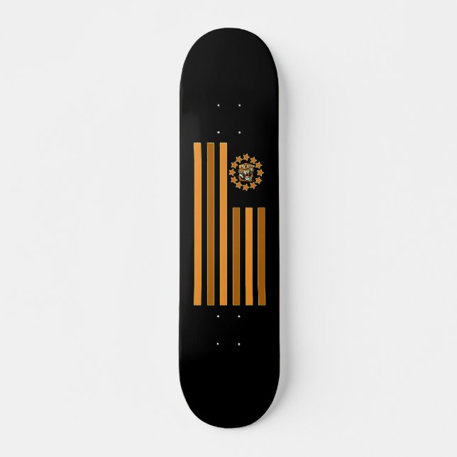 Skateboard Tigre - Drapeau (Devant)