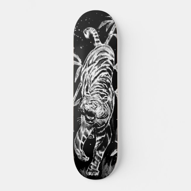 Skateboard Tigre et bambou (Recto)