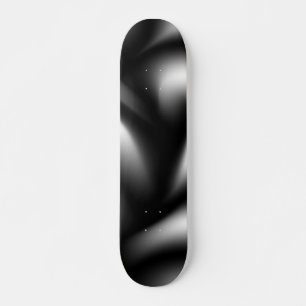 Skateboard Tissage Abstrait en noir et blanc