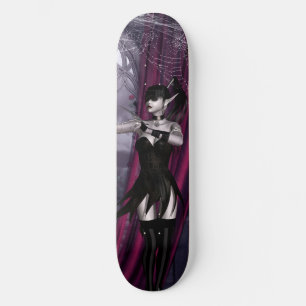 Skateboard Toiles d'araignée et rideaux magnifiques de fille