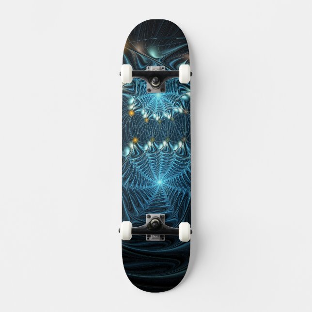 Skateboard Toiles d'araignée métalliques (Recto)