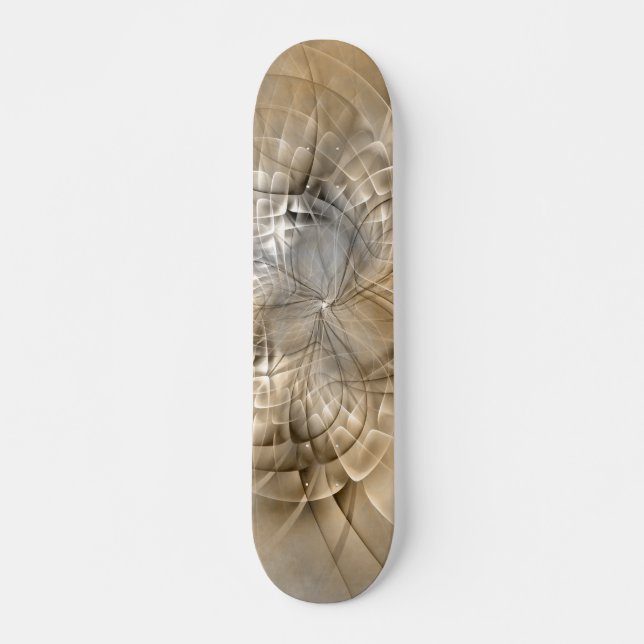 Skateboard Tons Terre Abstrait Art fractal moderne Texture (Devant)