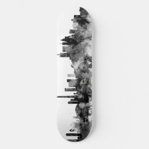 Skateboard Toronto Canada Skyline Black White