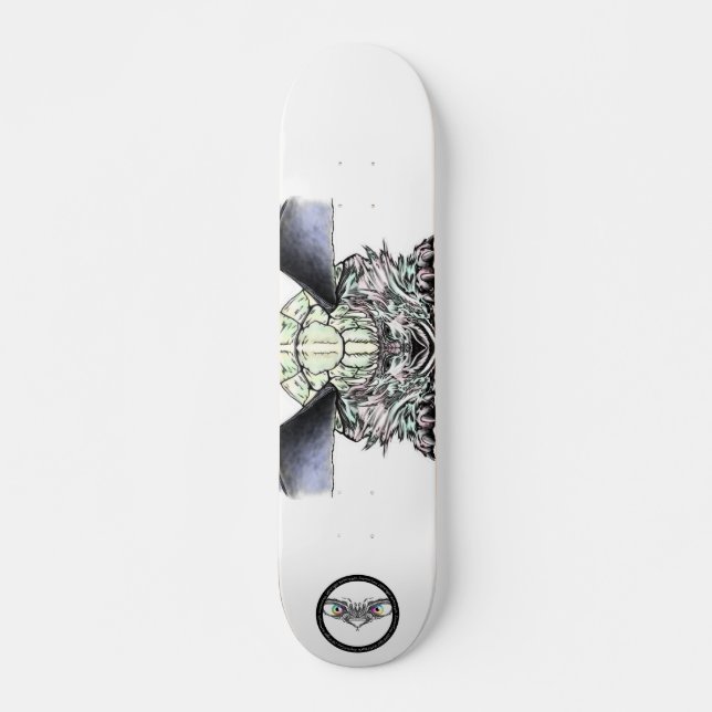 Skateboard Tortue Chimera aux couleurs pastel (Devant)