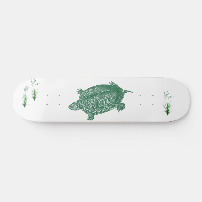 Skateboard Tortue de mer verte (Horz)
