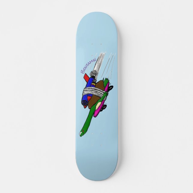 Skateboard Tortue volante (Devant)
