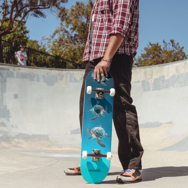 Skateboard Tortues côtières 3D  (Extérieur 2)