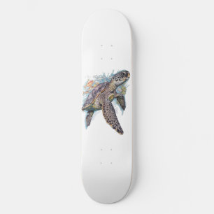 Skateboard Tortuga de mar multicolore