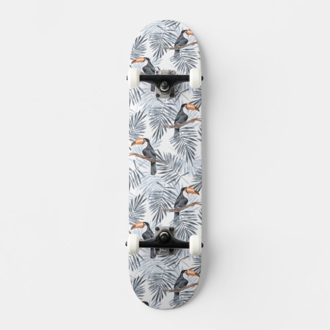 Skateboard Toucan gris (Recto)