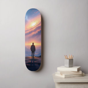 Skateboard Toucher l'infini au sommet du monde