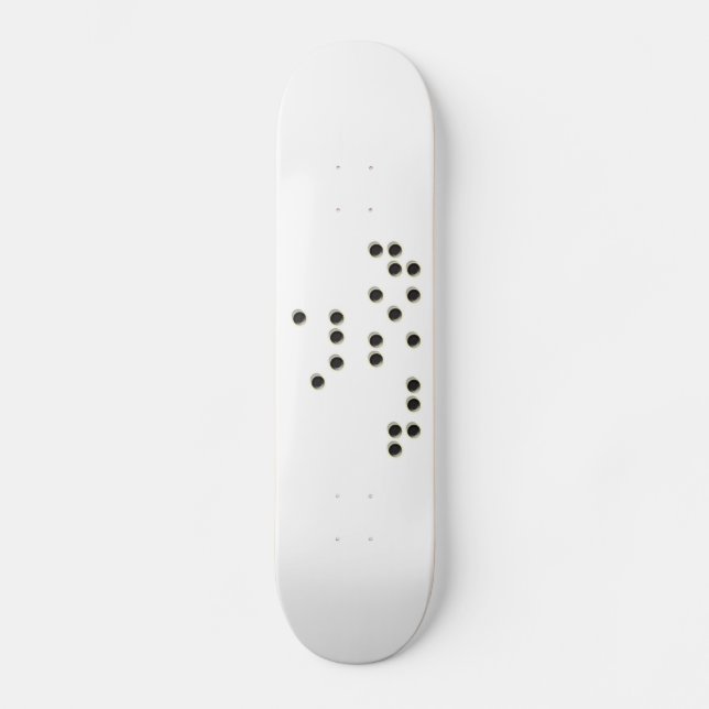 Skateboard Touchez-moi planche à roulettes (braille) (Recto)