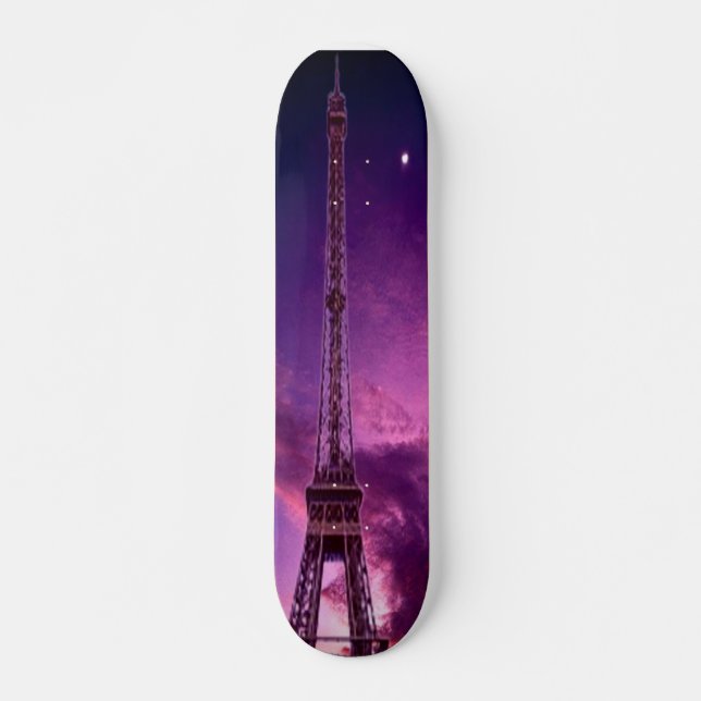Skateboard Tour Eiffel sous le soleil (Devant)