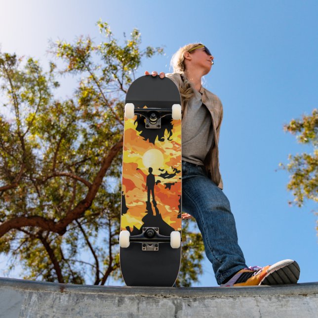 Skateboard Tourbillon abstrait (Extérieur 1)