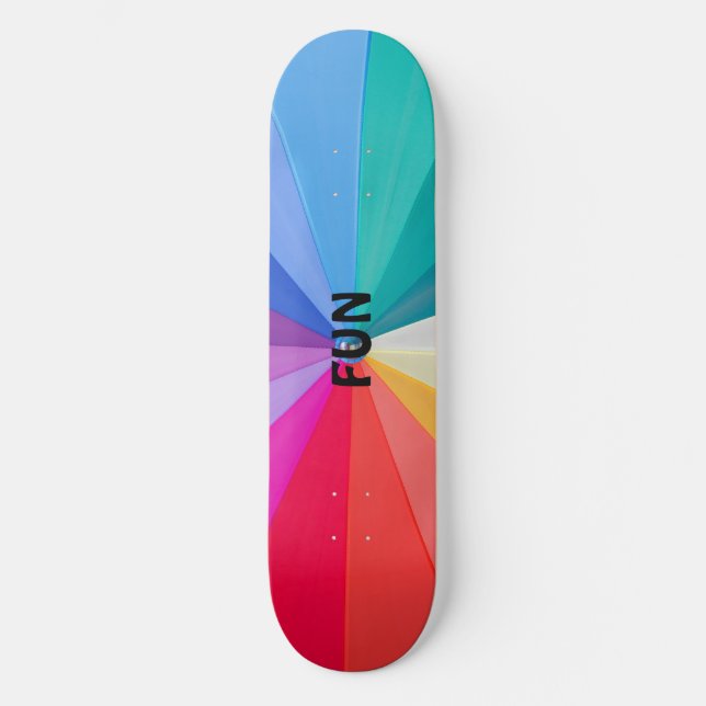 SKATEBOARD TOURBILLON DE COULEURS PLANCHE À ROULETTES 8,5" (Recto)