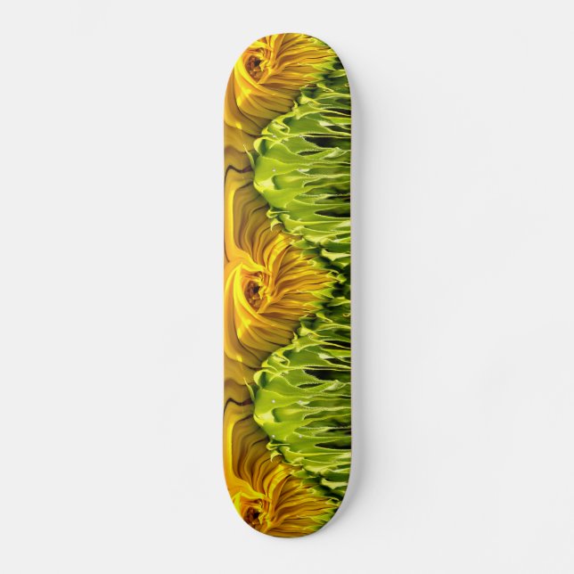 Skateboard Tourbillon de tournesol goutte (Recto)