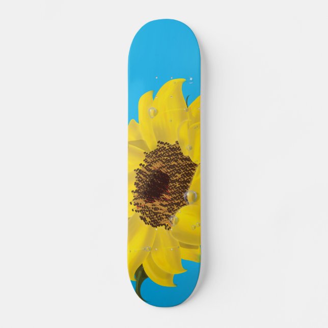 Skateboard Tournesol au soleil (Recto)