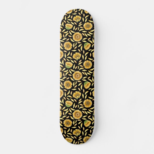 Skateboard Tournesol doré (Recto)