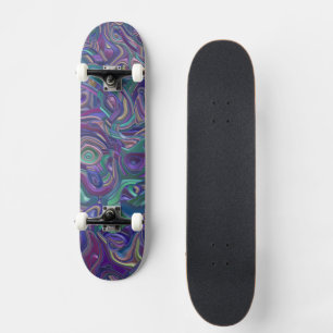 Skateboard Tournures 3D colorées psychédéliques