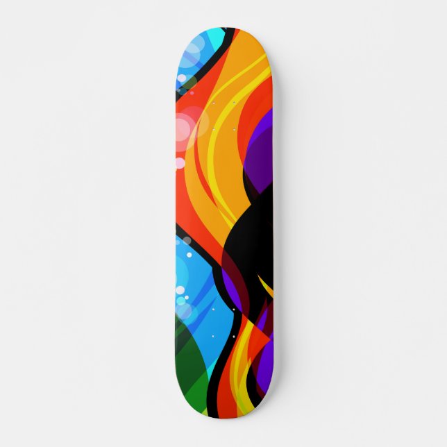 Skateboard Toutes les tailles et formes de couleur (Devant)