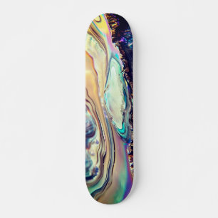 Skateboard Tracé multicolore de roches ignées