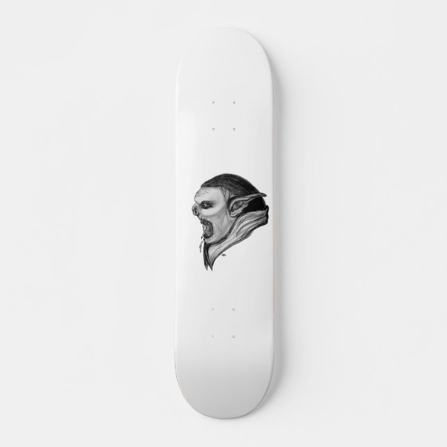 Skateboard Tracer le design noir et blanc (Devant)