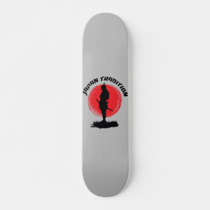 Skateboard Tradition japonaise du guerrier de tir de samoura