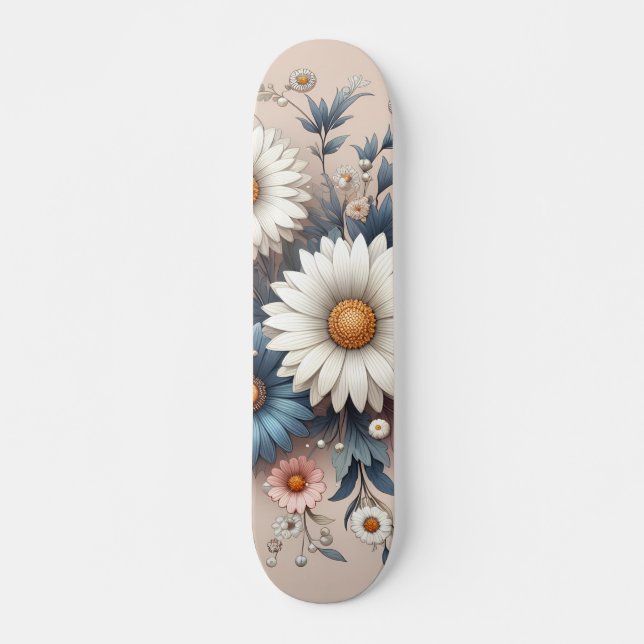 Skateboard Transformez votre espace avec une élégante flore d (Devant)