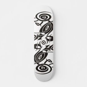 Skateboard Tribal de tatouage noir 2
