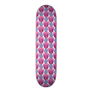 Skateboard Tricératops Joli Dinosaur Rose