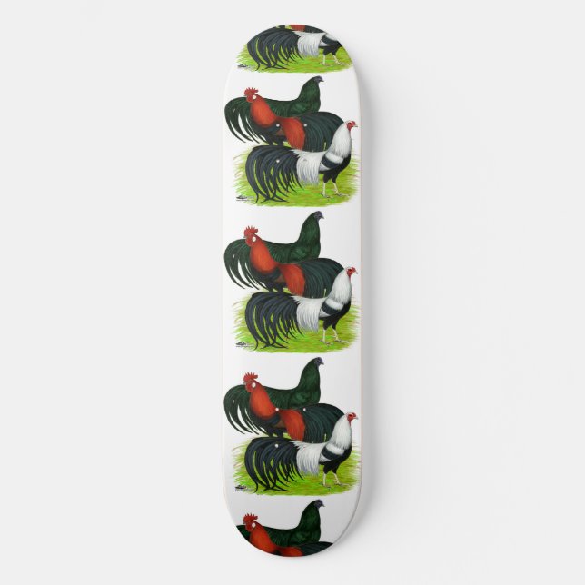 Skateboard Trio de coq à longue queue (Recto)