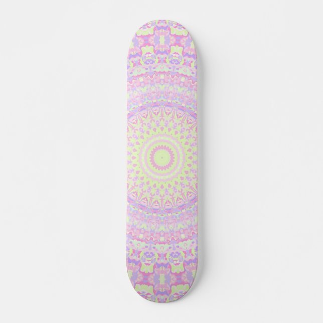 Skateboard Trippy Hippie Mandala  (Devant)