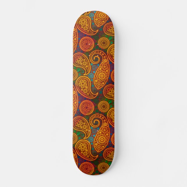 Skateboard Trippy Hippy Retro Paisley (Recto)