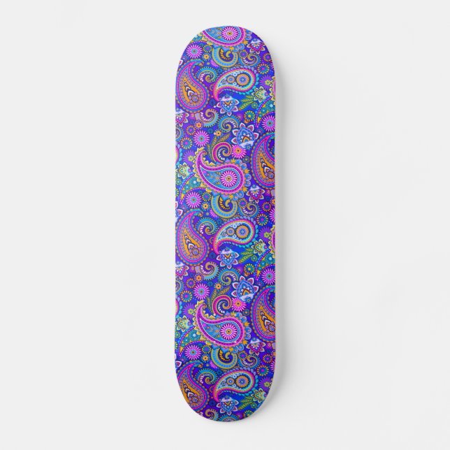Skateboard Trippy Hippy Retro Paisley (Recto)