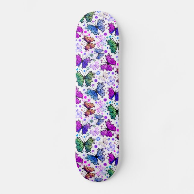 Skateboard Trippy Hippy Retro Paisley (Recto)
