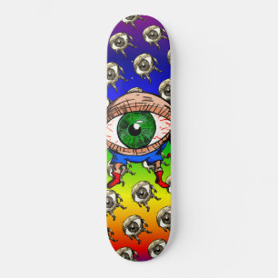 Skateboard Trippy Rainbow