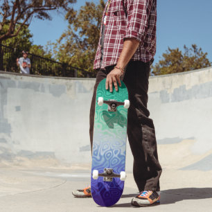 Skateboard Trippy Ripply Funky Boho MLM Hommes Aimants Hommes