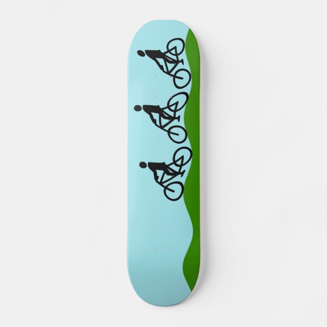 Skateboard Trois cyclistes (Recto)