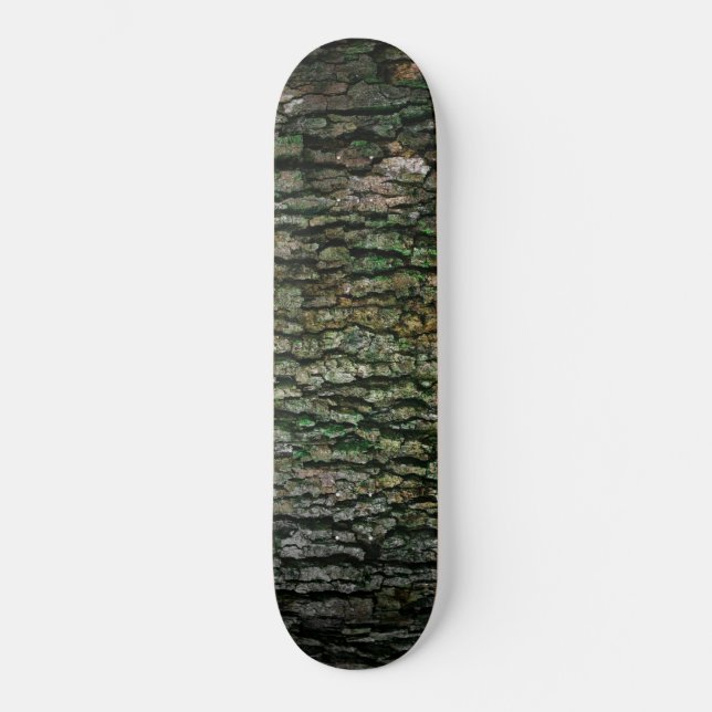 Skateboard Tronc d'arbre (écorce en bois) (Recto)