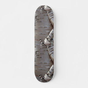 Skateboard Tronc d'Arbre en Écorce de bouleau frisé Rustique