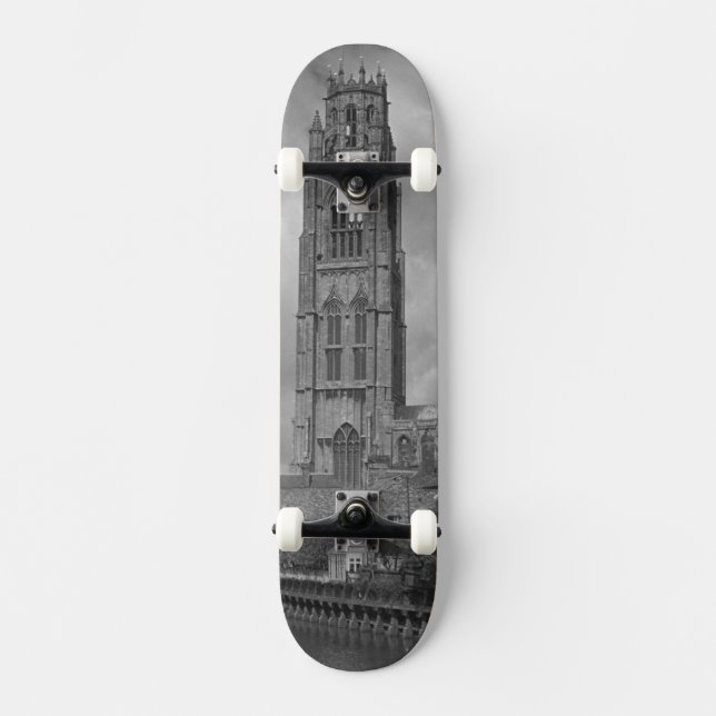 Skateboard Tronçon et rivière Welland, le Lincolnshire de (Recto)