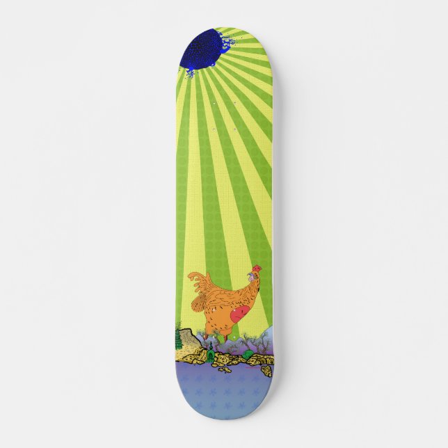 Skateboard Trop tard Skate Old School (Devant)