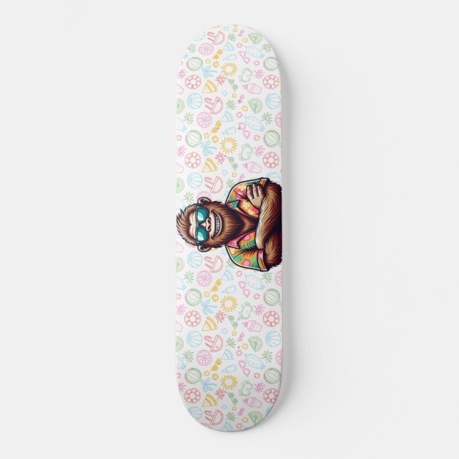 Skateboard Tropical/beach yeti/bigfoot (Recto)