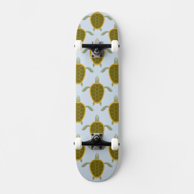 Skateboard Troupeau de motif de tortues de mer (Recto)