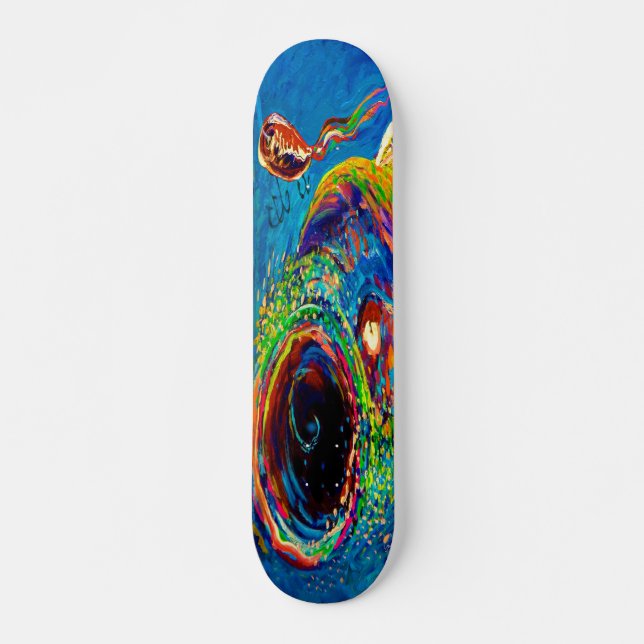 Skateboard Truite arc-en-ciel à la recherche d'un leurre (Devant)